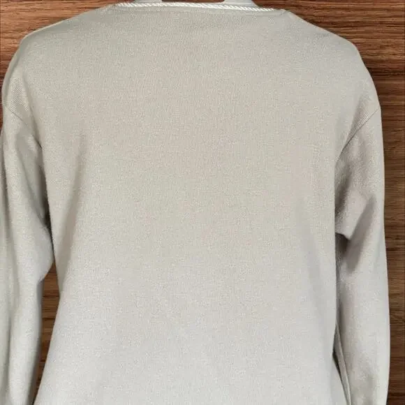 Fitigues Y2K Long Sleeve Cardigan Sweater Sz S Oversized 44" Bust Hook Closure - Picture 5 of 9